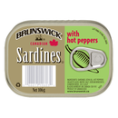 Brunswick Sardines with Hot Peppers 12 x 106g | London Grocery
