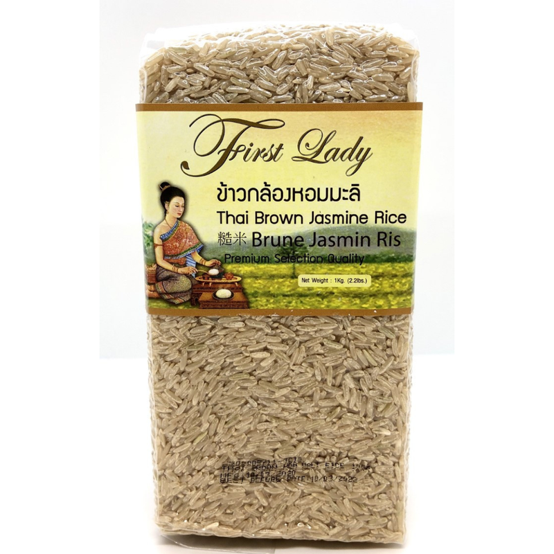 FIRST LADY Brown Jasmine Rice 1kg - London Grocery