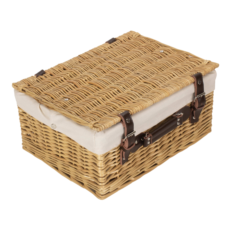 16" Buff Hamper With White Lining | London Grocery