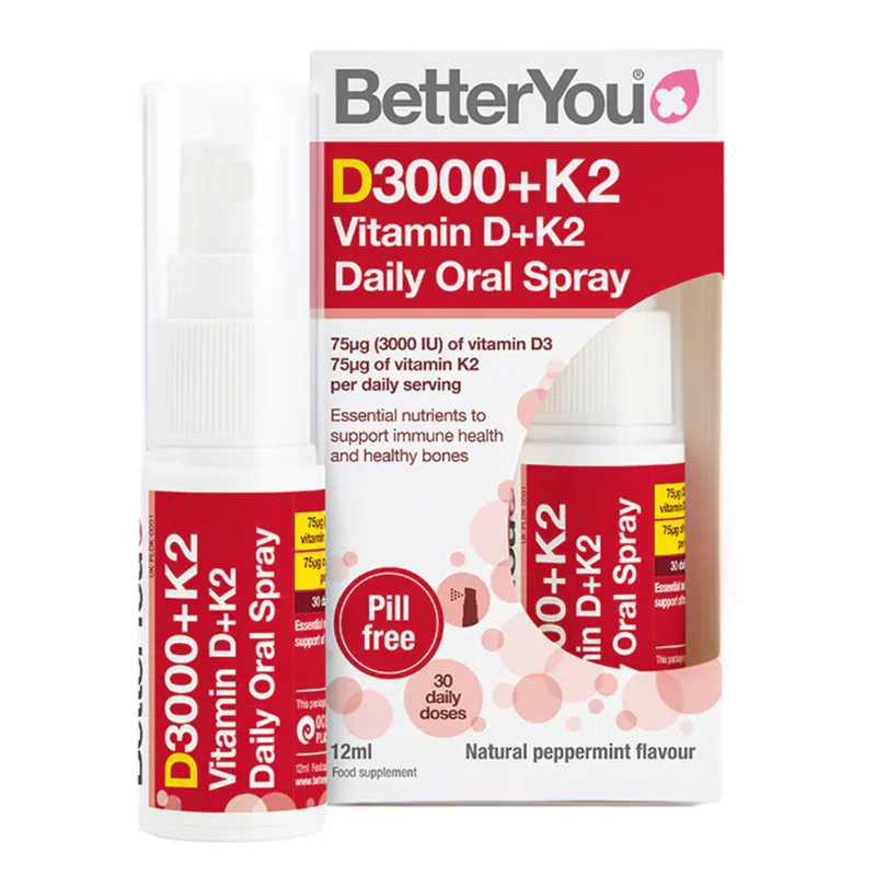 BetterYou Vitamin D + K2 Spray 12ml | London Grocery