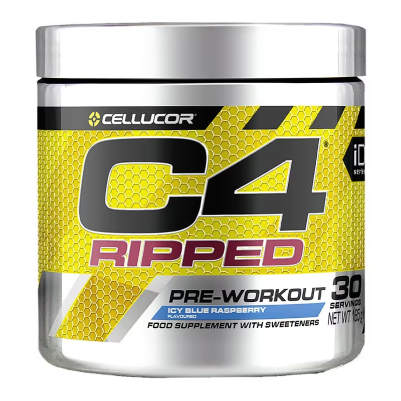 Cellucor C4 Ripped Pre-Workout Icy Blue Raspberry 165g | London Grocery