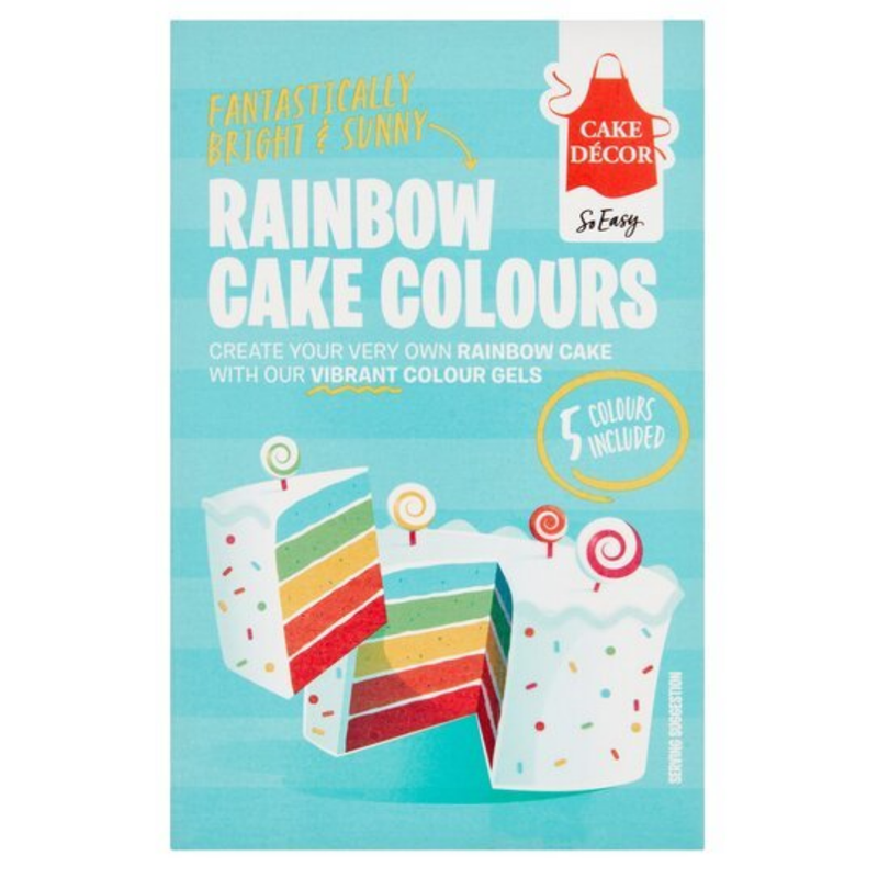 Cake Decor Rainbow Cake Colours Kit 50gr-London Grocery