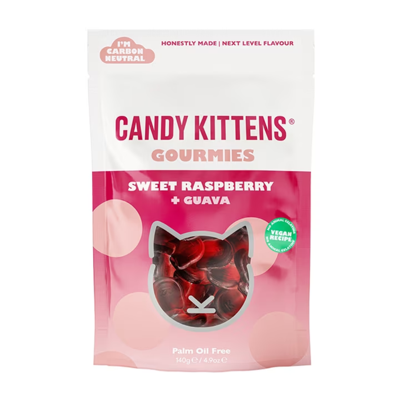 Candy Kittens Sweet Raspberry & Guava 140g | London Grocery