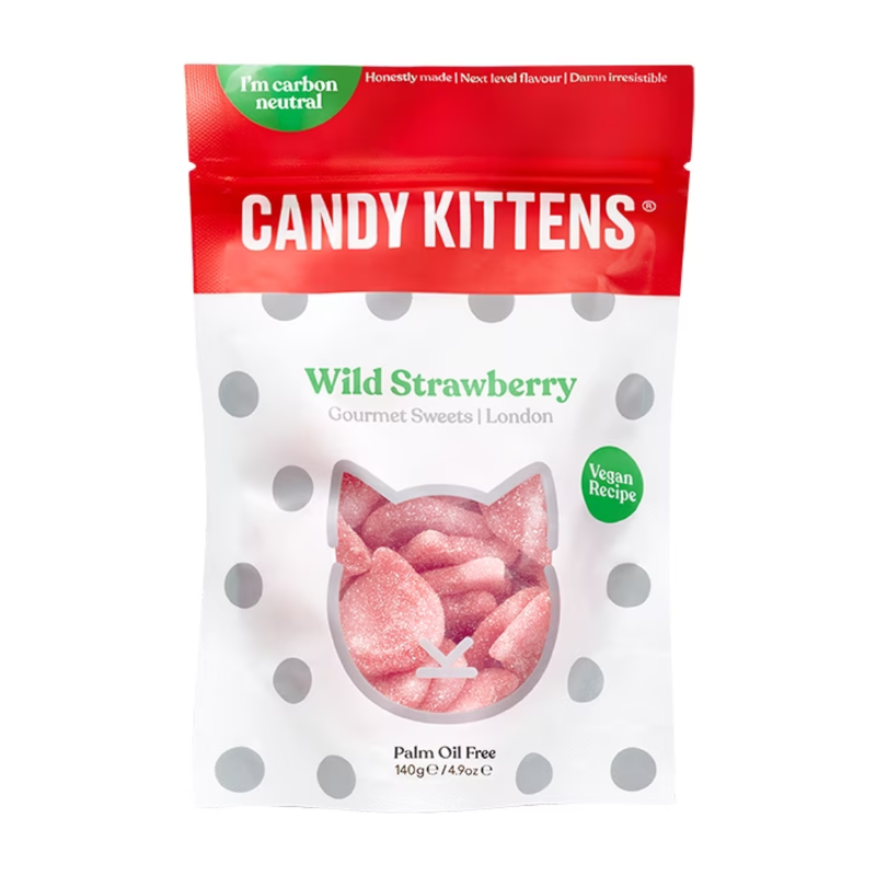 Candy Kittens Wild Strawberry 140g | London Grocery