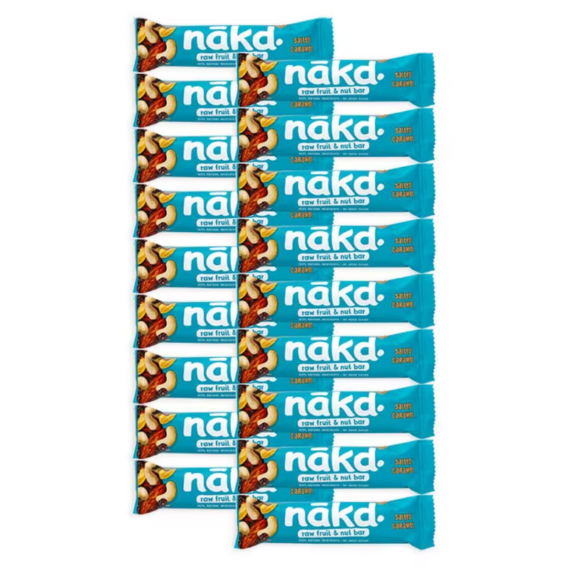 Nakd Salted Caramel Fruit & Nut Bar 18 x 35g | London Grocery
