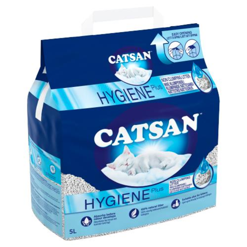 Catsan Hygiene Plus Cat Litter Bag 5L - London Grocery