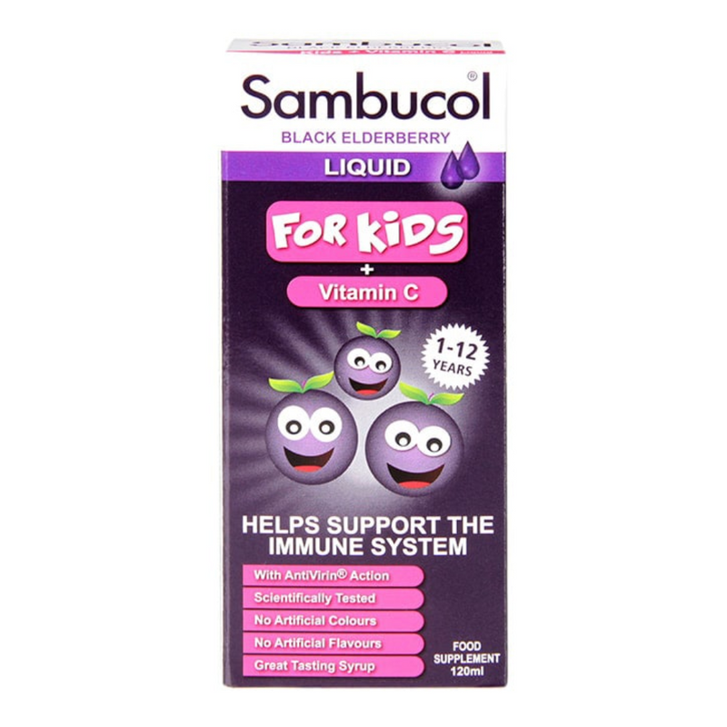 Sambucol Black Elderberry Liquid For Kids 120ml | London Grocery