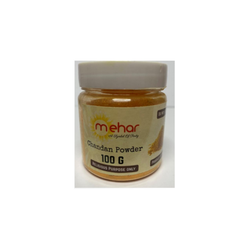 Mehar Chandan Powder (JAR) 100g-London Grocery