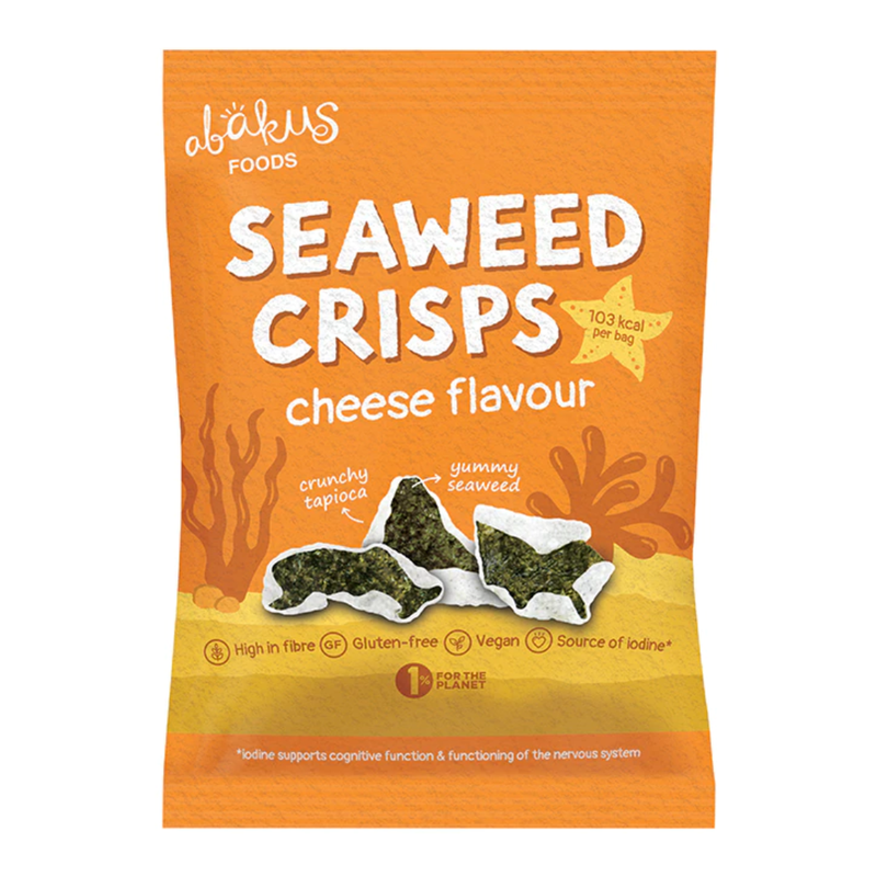 Abakus Foods Seaweed Crisps Cheese Flavour 18g | London Grocery