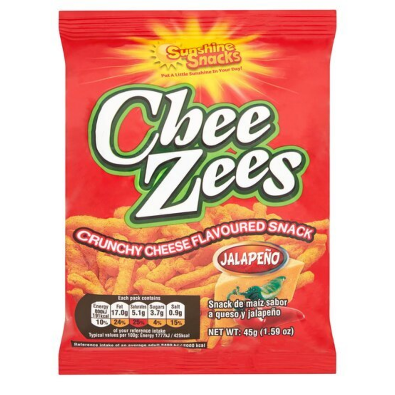 Cheezees Jalapeno 45gr-London Grocery