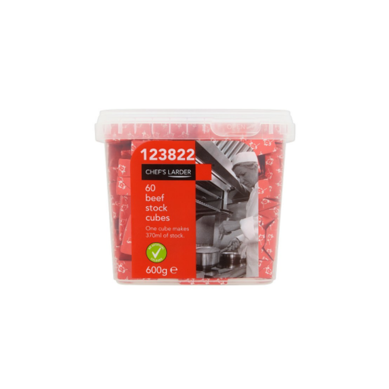 Chef's Larder 60 Beef Stock Cubes 600g x 6 cases - London Grocery