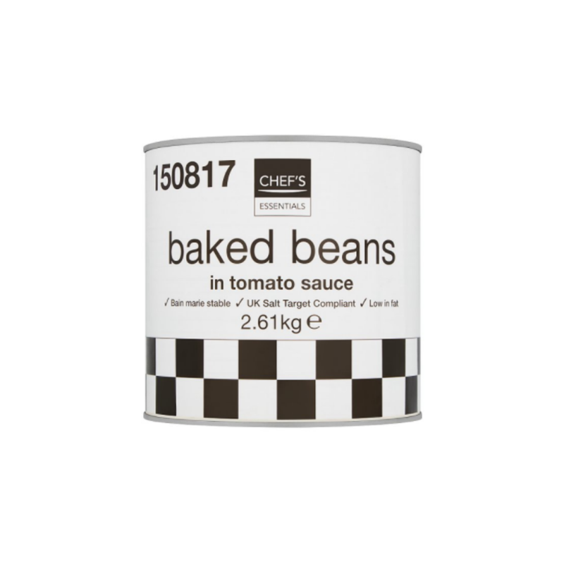 Chef's Essentials Baked Beans in Tomato Sauce 2.61kg x 6 cases - London Grocery