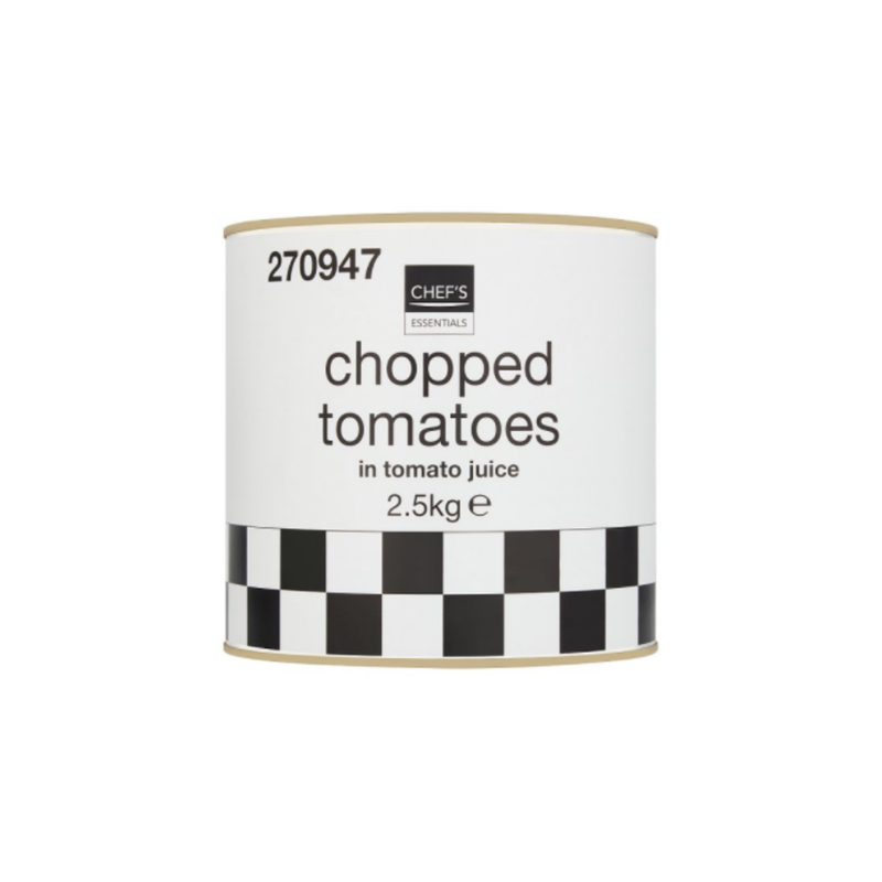 Chef's Essentials Chopped Tomatoes in Tomato Juice 2.5kg x 6 cases - London Grocery