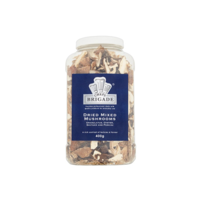Chefs Brigade Dried Mixed Mushrooms 400g x 6 cases - London Grocery