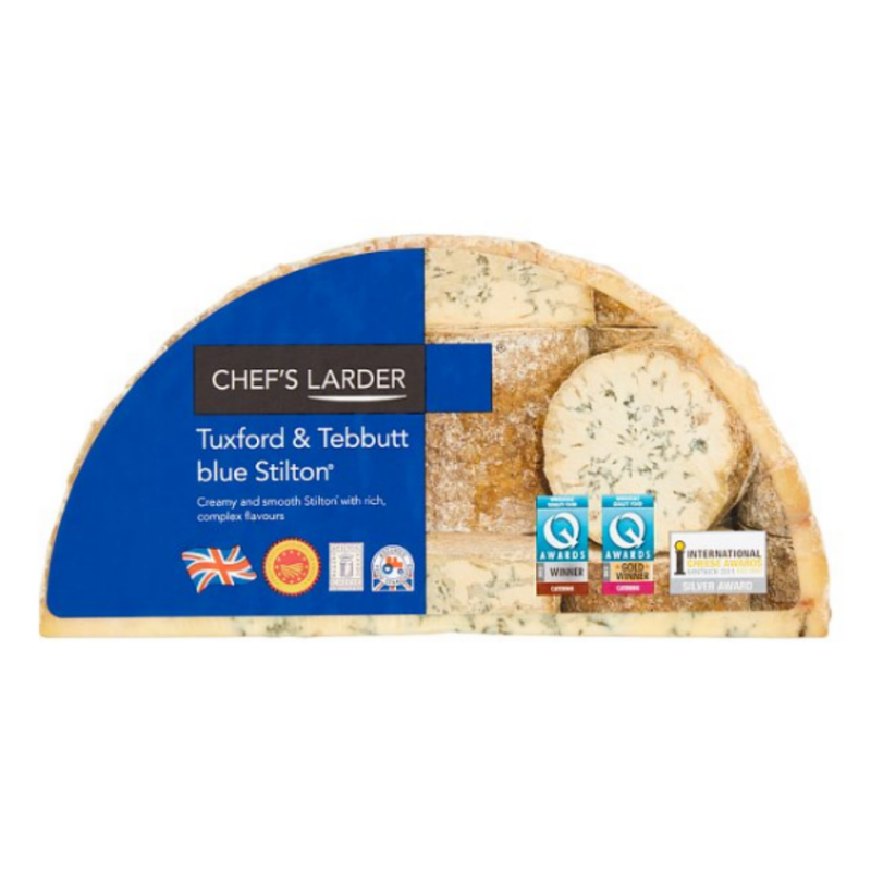 Chefs Larder Tuxford & Tebbutt Blue Stilton Cheese 1.1kg-London Grocery