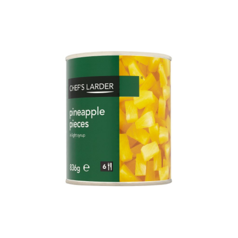 Chef's Larder Pineapple Pieces in Light Syrup 836g x 12 cases - London Grocery