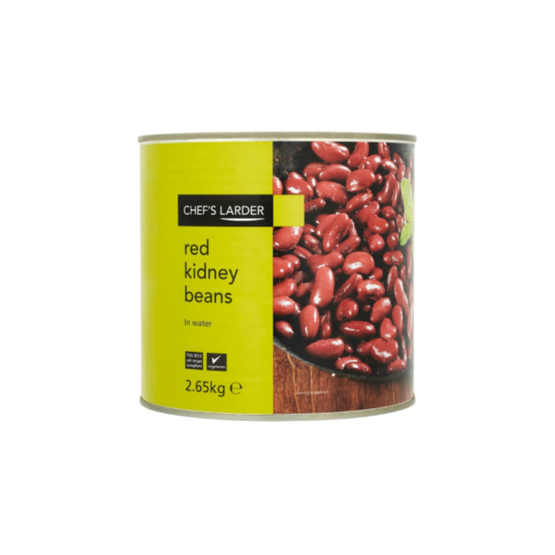 Chef's Larder Red Kidney Beans in Water 2.65kg x 6 cases - London Grocery