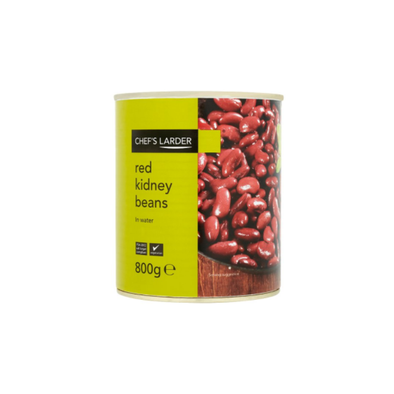 Chef's Larder Red Kidney Beans in Water 800g x 6 cases - London Grocery