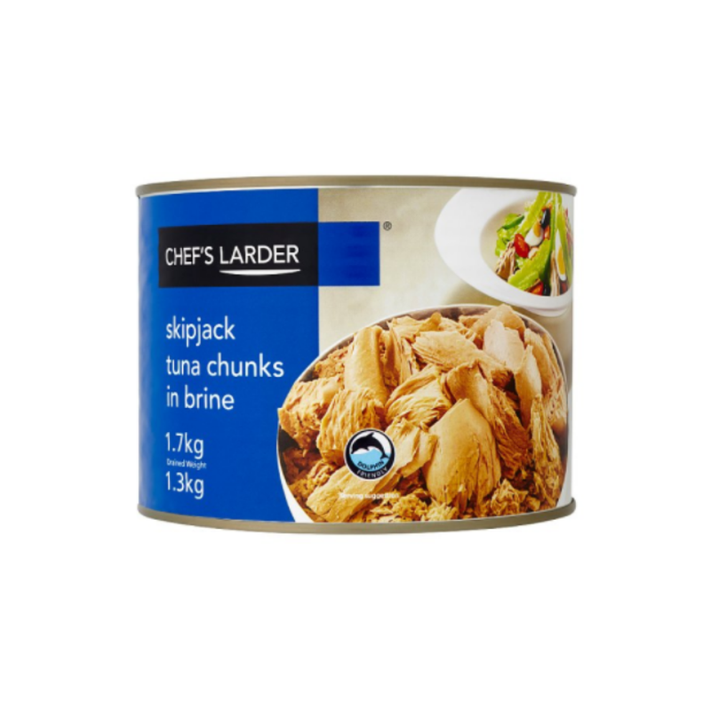 Chef's Larder Skipjack Tuna Chunks in Brine 1.7kg x 4 cases - London Grocery