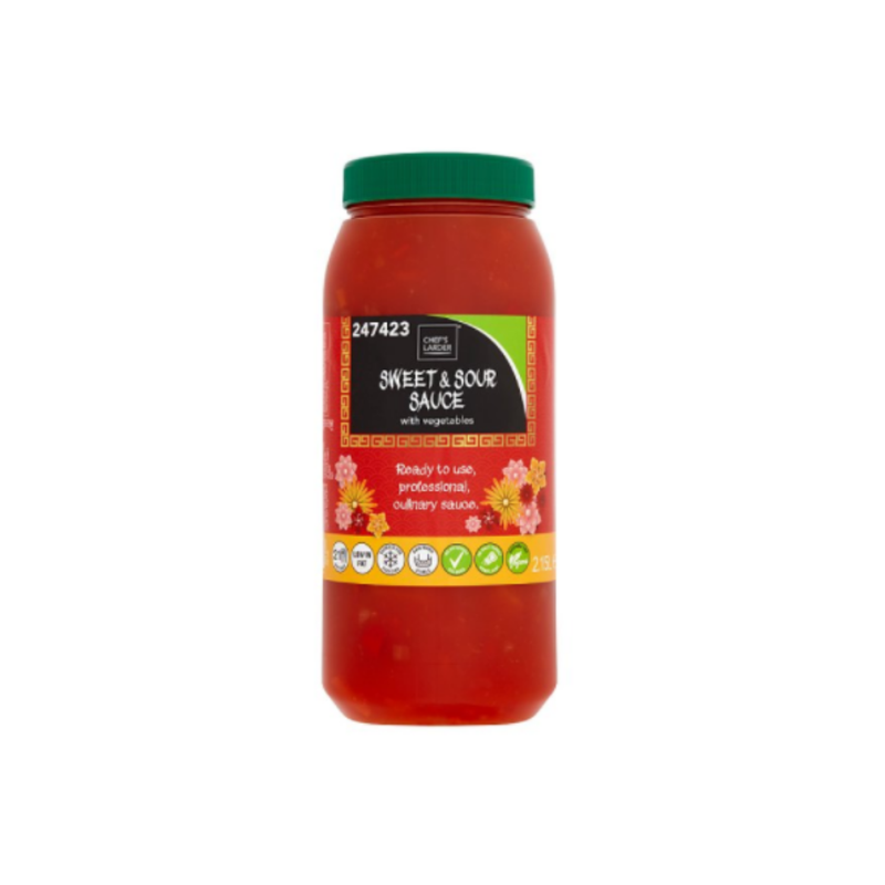Chef's Larder Sweet & Sour Sauce with Vegetables 2.15L x 4 cases - London Grocery