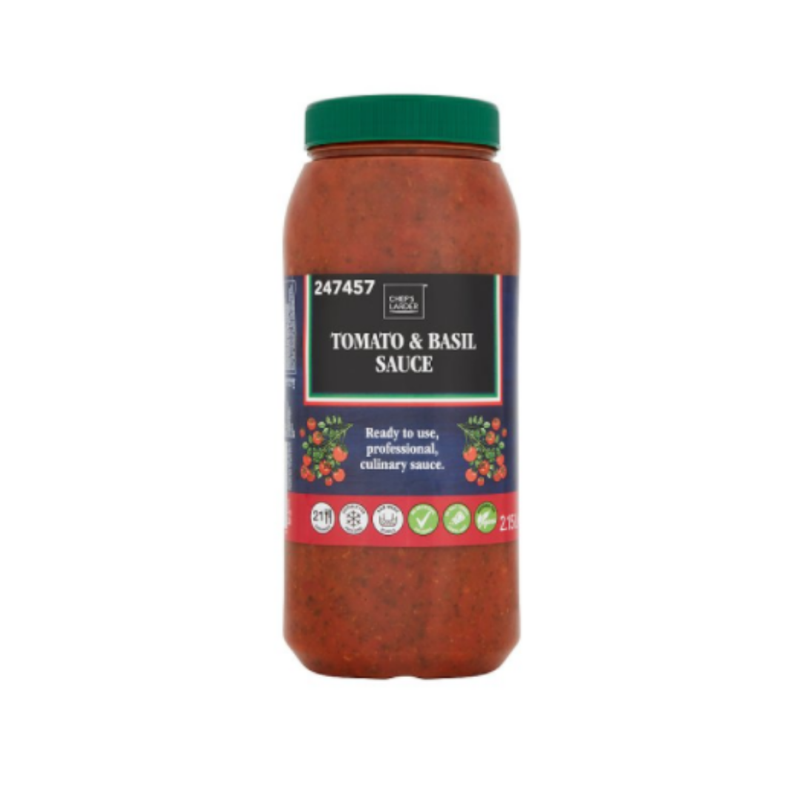 Chef's Larder Tomato & Basil Sauce 2.15L x 4 cases - London Grocery
