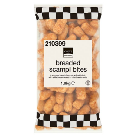 Chef's Essentials Breaded Scampi Bites 1.8kg x 6 Packs | London Grocery