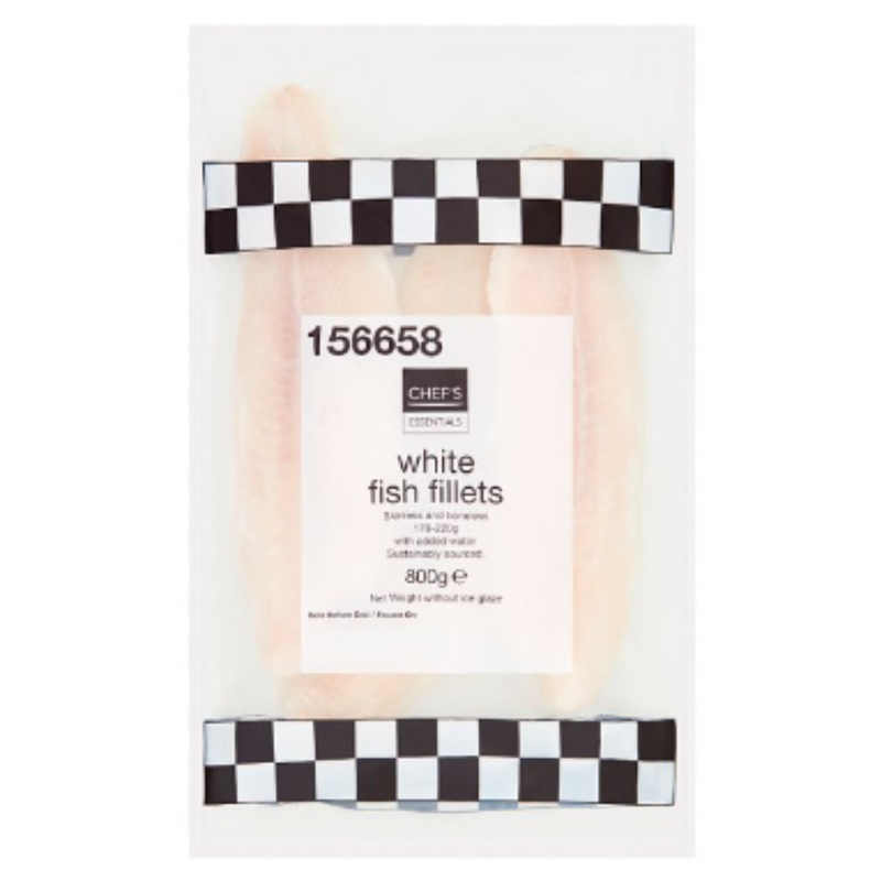 Chef's Essentials White Fish Fillets 800g x 10 Packs | London Grocery