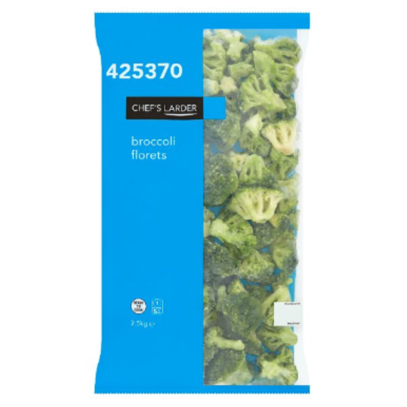Chef's Larder Broccoli Florets 2.5kg x 1 Pack | London Grocery