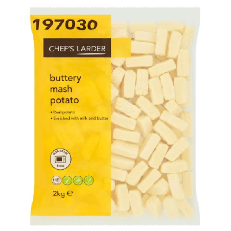 Chef's Larder Buttery Mash Potato 2kg x 5 Packs | London Grocery