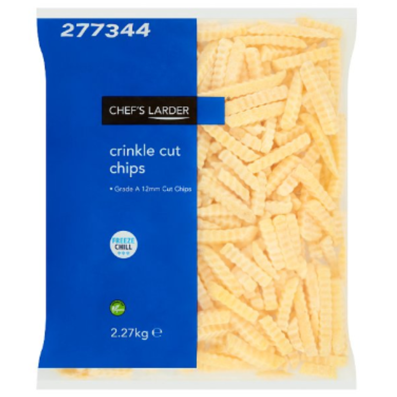 Chef's Larder Crinkle Cut Chips 2.27kg x 1 Pack | London Grocery
