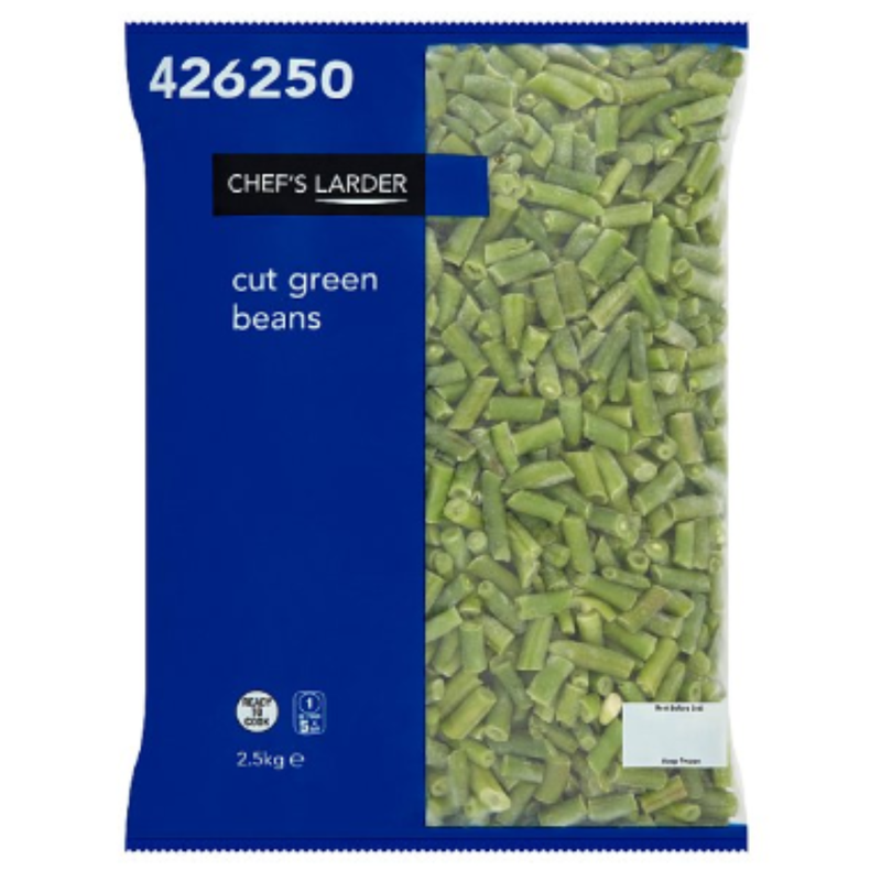 Chef's Larder Cut Green Beans 2.5kg x 6 Packs | London Grocery