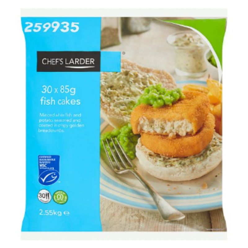 Chefs Larder Fish Cakes 2.5kg x 1 Pack | London Grocery