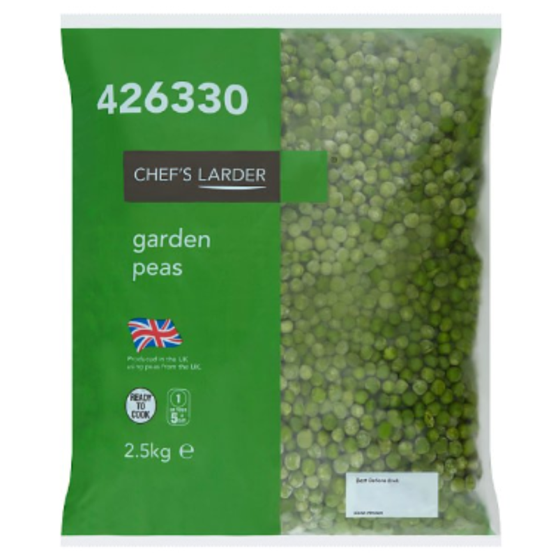 Chef's Larder Garden Peas 2.5kg x 6 Packs | London Grocery