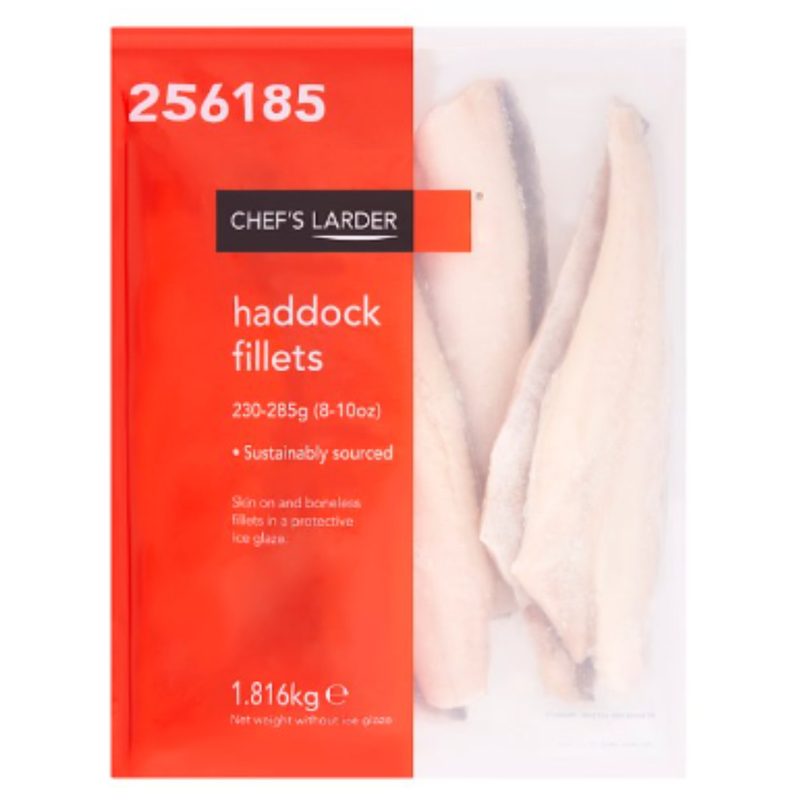 Chef's Larder Haddock Fillets 1.816 kg x 1 Pack | London Grocery