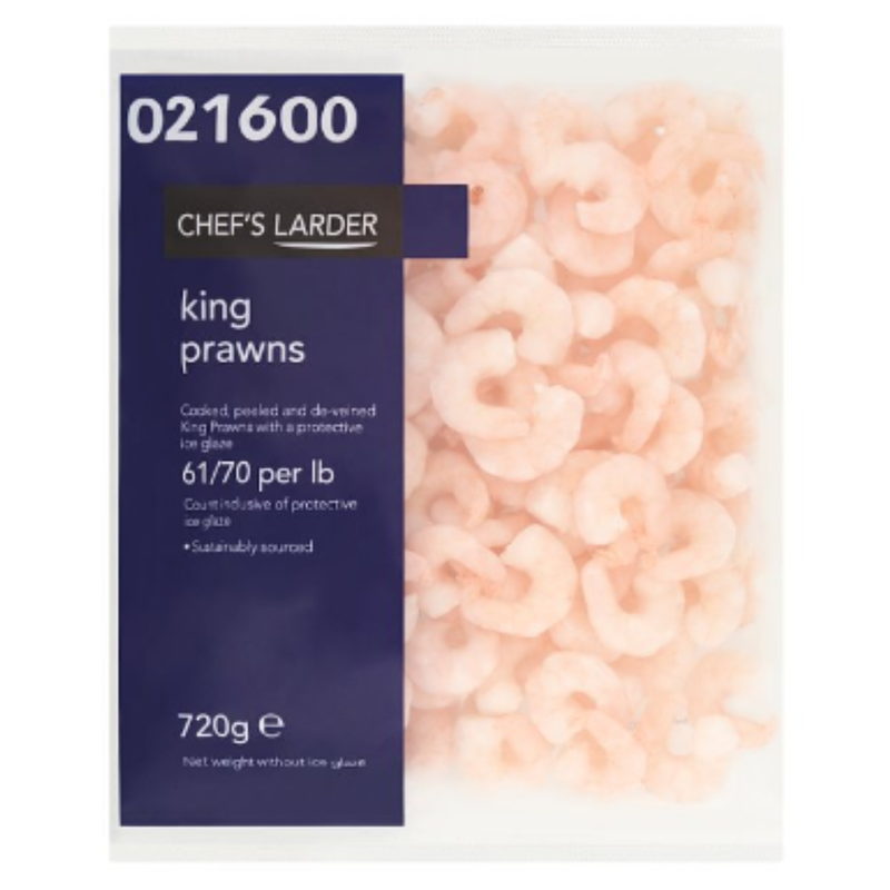 Chef's Larder King Prawns 720g x 6 Packs | London Grocery