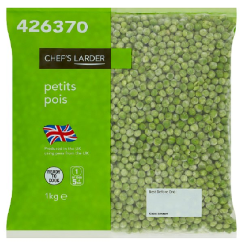 Chef's Larder Petits Pois 1kg x 10 Packs | London Grocery