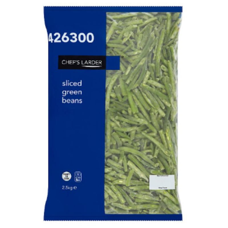 Chef's Larder Sliced Green Beans 2.5kg x 6 Packs | London Grocery