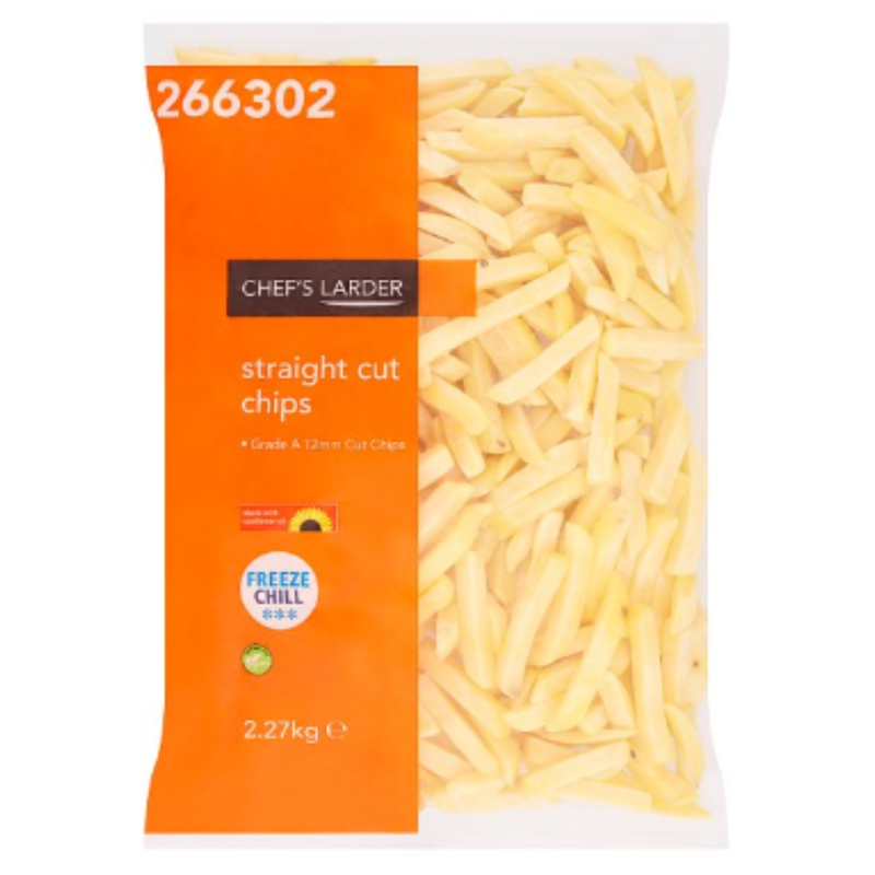 Chef's Larder Straight Cut Chips 2.27kg x 6 Packs | London Grocery