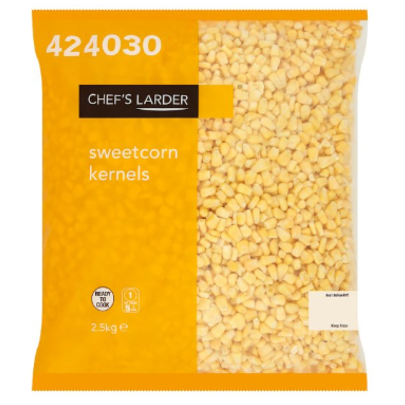 Chef's Larder Sweetcorn Kernels 2.5kg x 6 Packs | London Grocery