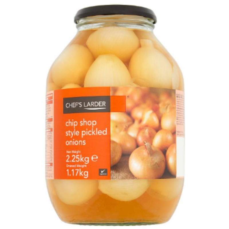 Chef's Larder Chip Shop Style Pickled Onions 2250g x 2 - London Grocery