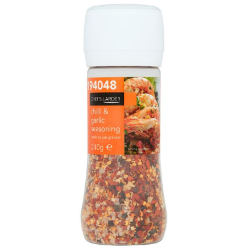 Chef's Larder Chilli & Garlic Seasoning 240g x 6 - London Grocery