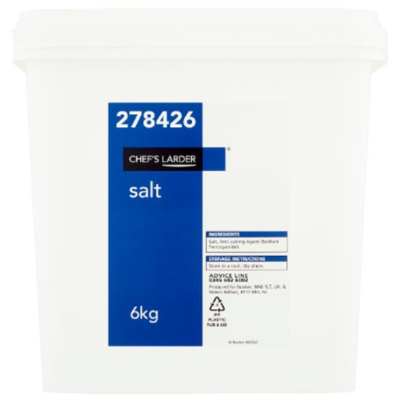 Chef's Larder Salt 6000g x 1 - London Grocery