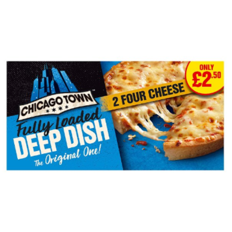 CHICAGO TOWN 2 Fully Loaded Deep Dish Four Cheese 296g x 12 Pack | London Grocery