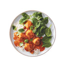 Chicken Meatballs with Rice and Vegetables in Creamy Cheese Sauce (Halal) | London Grocery