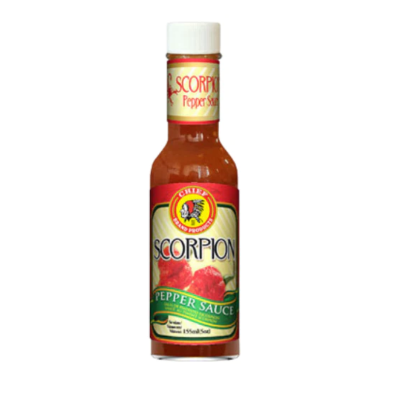 Chief Scorpion Pepper Sauce 6 x 155ml | London Grocery