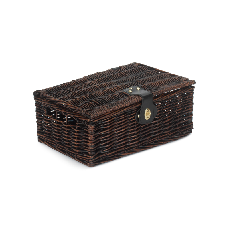 14" Chocolate Brown Hamper | London Grocery