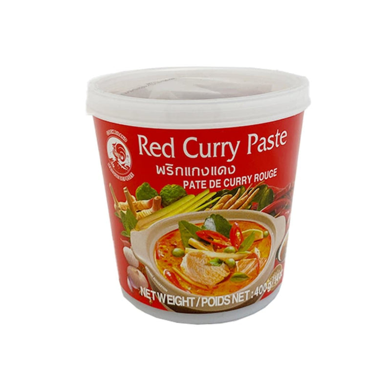 Cock (Thai) Red Curry Paste Tub 400gr-London Grocery
