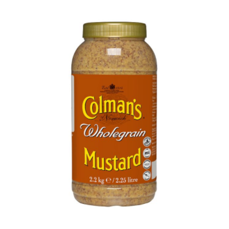 Colman's Wholegrain Mustard 2.25L x 2 cases - London Grocery