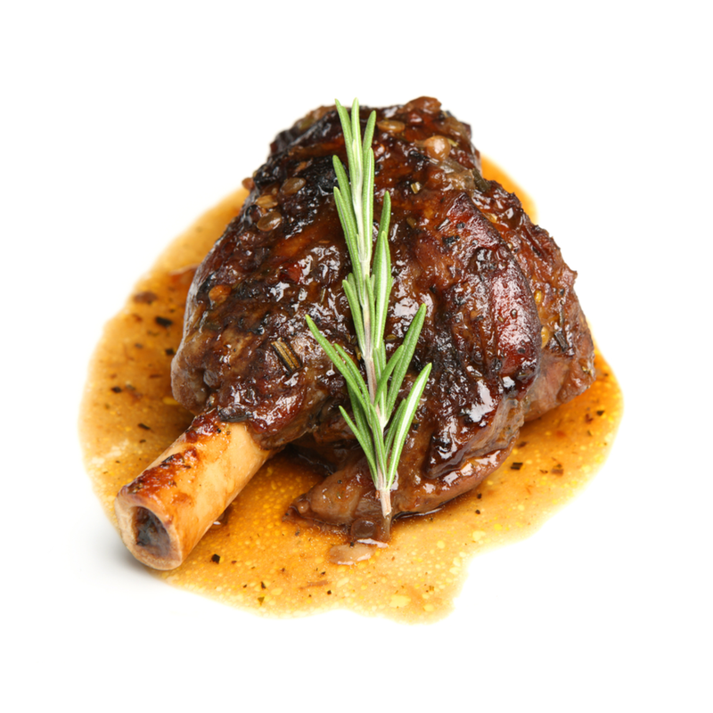 Chef's Larder 6 Slow Cooked Lamb Shanks in Red Wine Gravy 2.85kg -London Grocery
