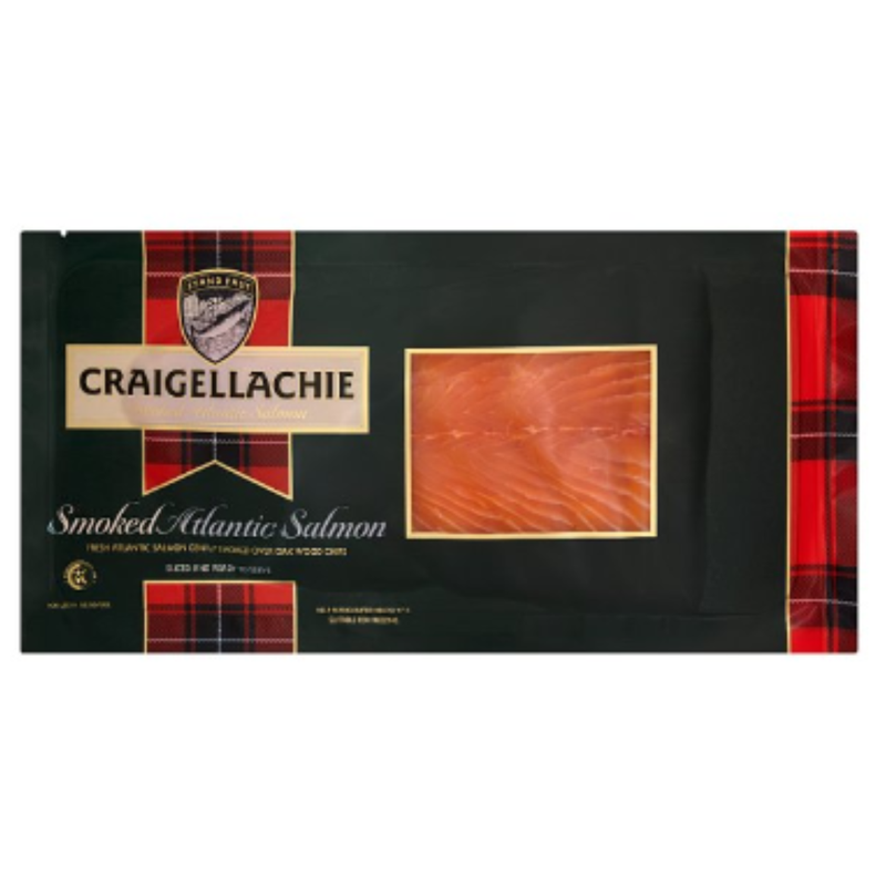 Craigellachie Smoked Atlantic Salmon 250g x 10 Packs | London Grocery